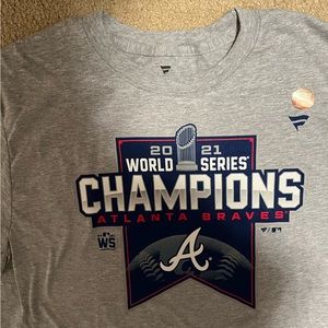 NEW ATLANTA BRAVES WORLD SERIES CHAMPIONSHIP TSHIRT LARGE NWT